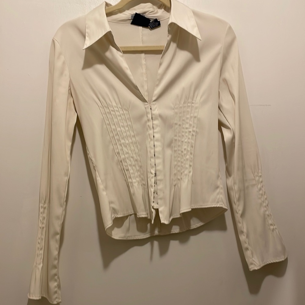 White collared shirt